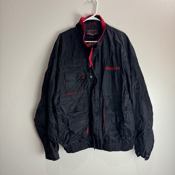 Snap On Vintage Windbreaker Jacket Exclusive Size XL - Picture 3 of 10